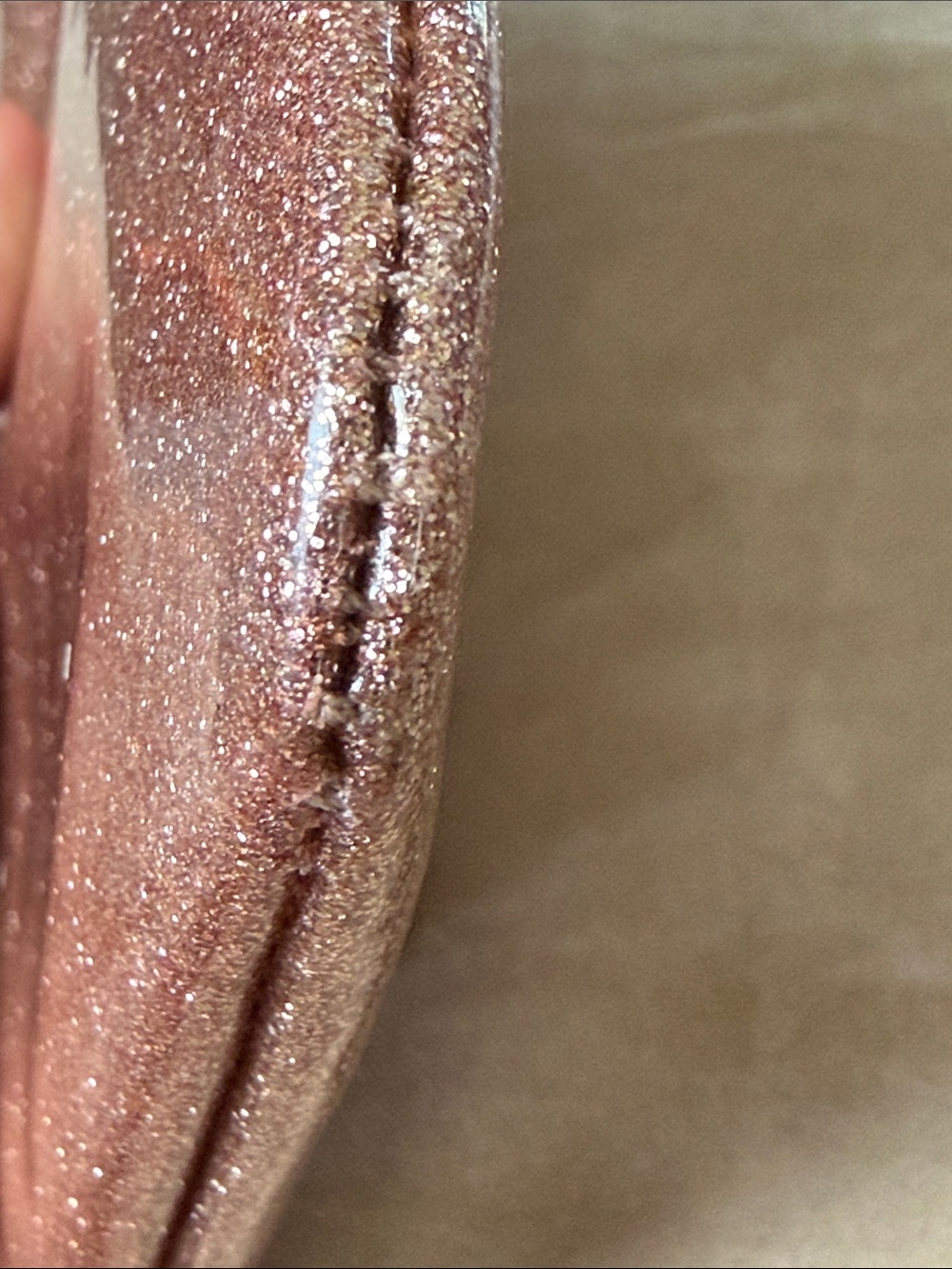 kate spade Rose Gold Glitter Wristlet Clutch - Picture 10 of 14